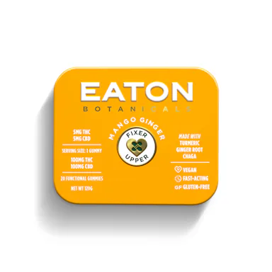 Eaton Botanicals | 20pk | 100mg | THC:CBD | Fixer Upper Mango Ginger
