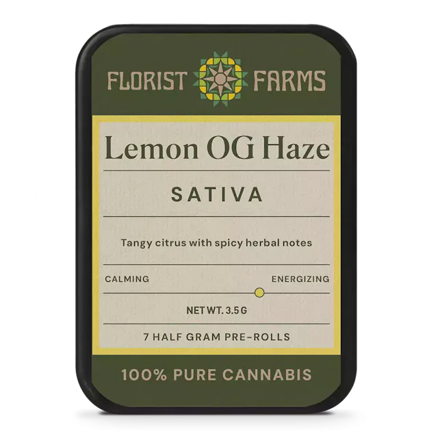 Florist Farms | Preroll | 7pk | 3.5g | Lemon OG Haze