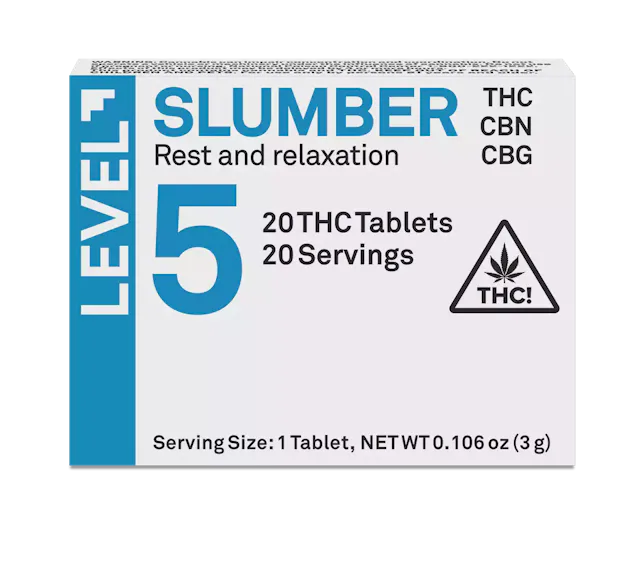 LEVEL 5 | 20pk | 100mg |1:1:1 (THC:CBN:CBG) Slumber