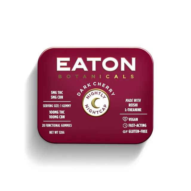Eaton Botanicals | 20pk | 100mg | THC:CBN | SLEEP Nightly Nightcap Dark Cherry