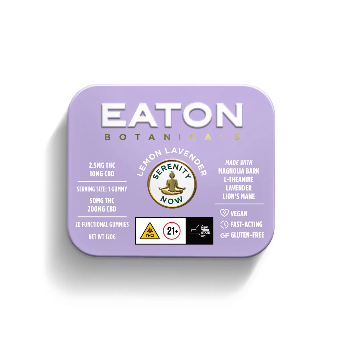 Eaton Botanicals | 20pk | 50mg | Serenity Now Lemon Lavender