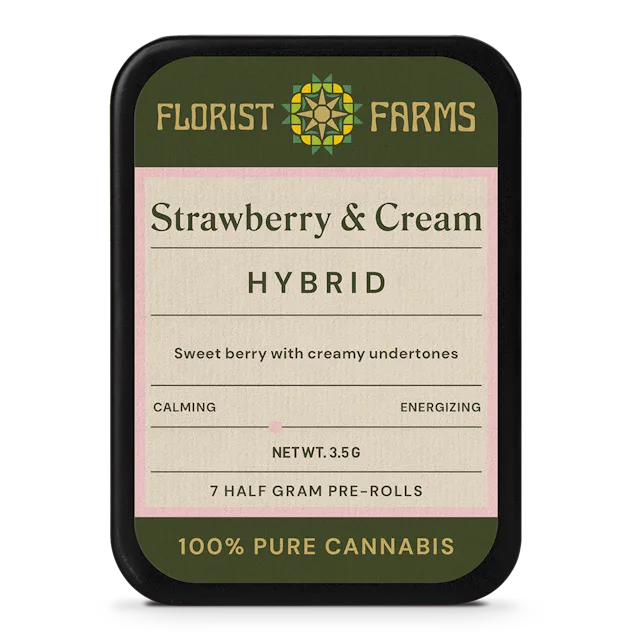 Florist Farms | Preroll | 7pk | 3.5g | Strawberry & Cream