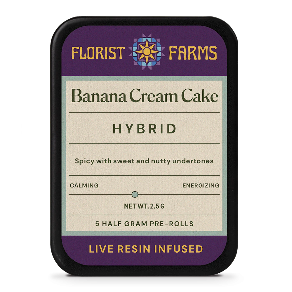 Pack (Infused) · 0.5g 5pk · Banana Cream Cake by Florist Farms