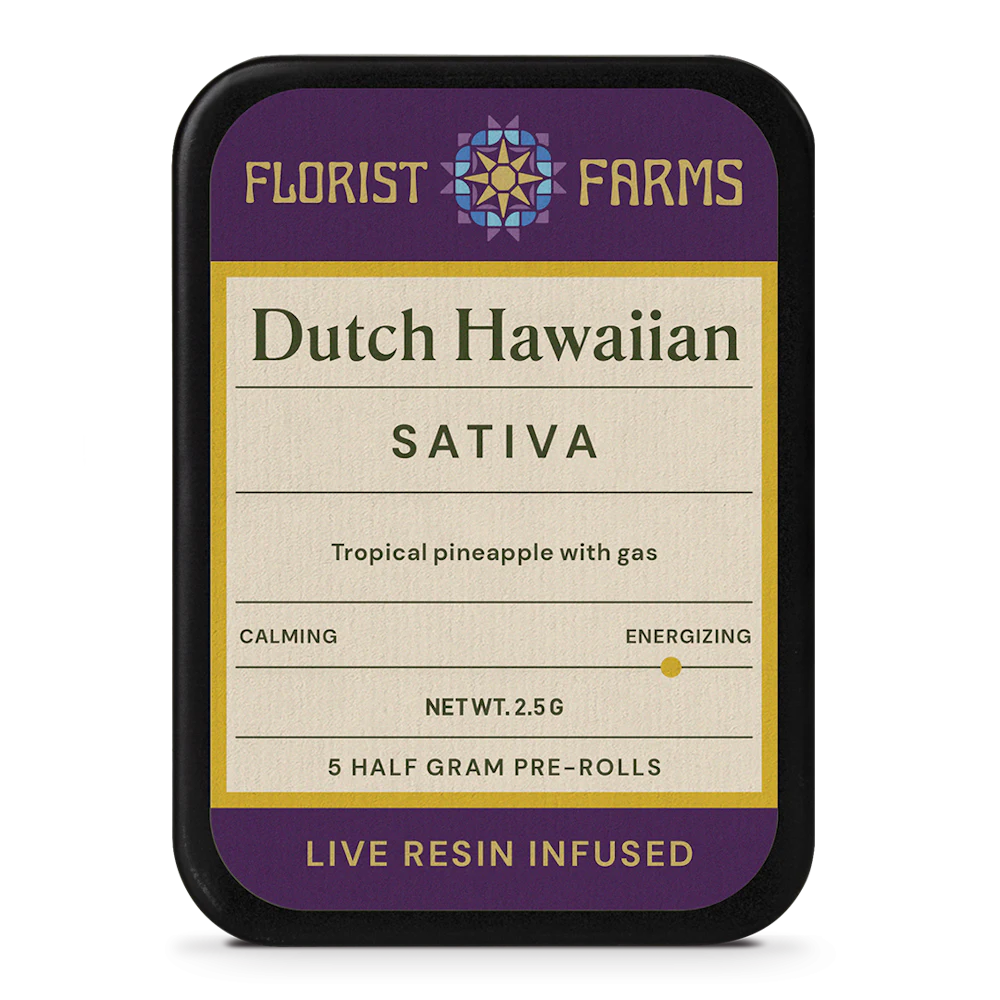 Pack (Infused) · 0.5g 5pk · Dutch Hawaiian by Florist Farms