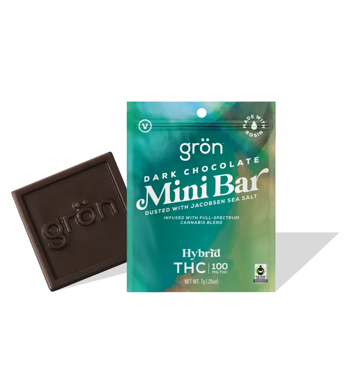 Gron | 100mg | Mini Dark Chocolate Bar - Hybrid