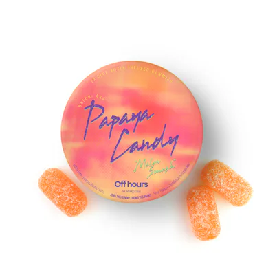 Off Hours | Gummy | 10pk | 100mg | Live Rosin Papaya Candy “Melon Smash"