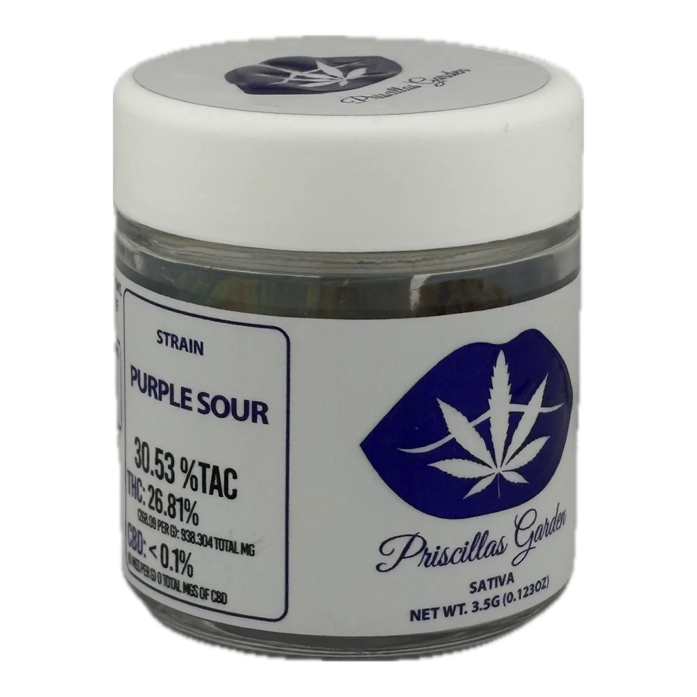 Whole Buds · 3.5g · Purple Sour by Priscilla's Garden