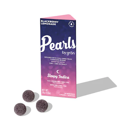 Gron | Gummy | 10pk | 100mg | 1:1:1 | Pearls SLEEP Blackberry Lemonade
