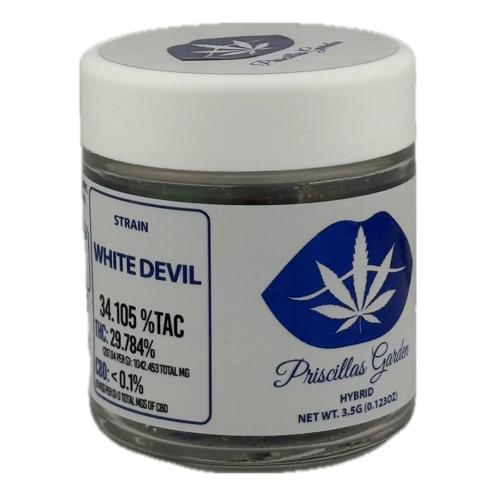 Whole Buds · 3.5g · White Devil by Priscilla's Garden