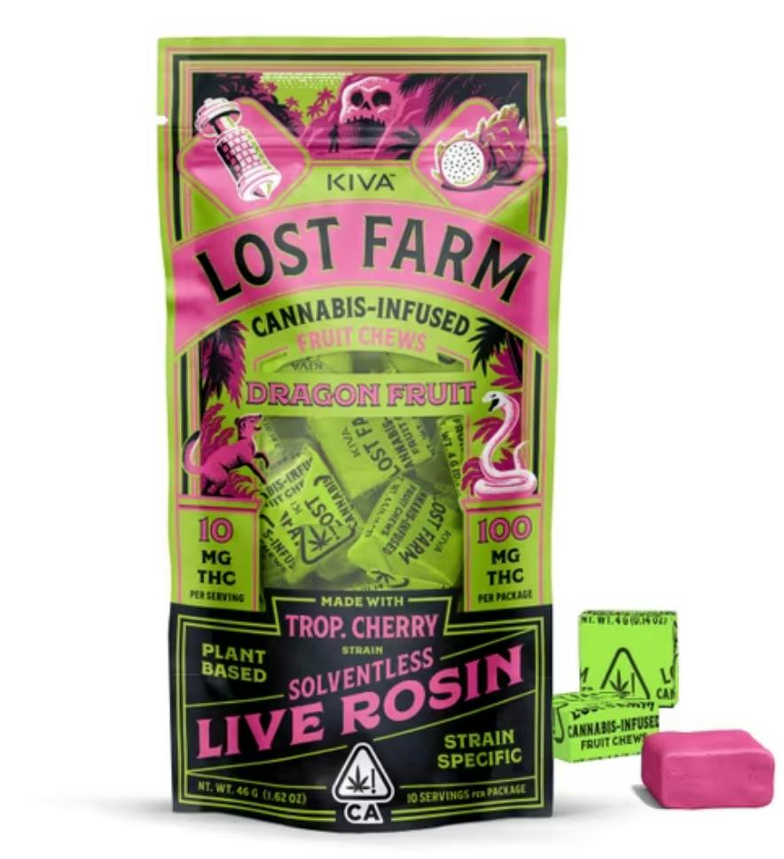 Kiva: Dragon Fruit Trop. Cherry Fruit Chews