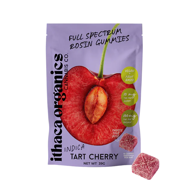 Ithaca Organics | Gummy | 10pk | 100mg | Rosin Tart Cherry