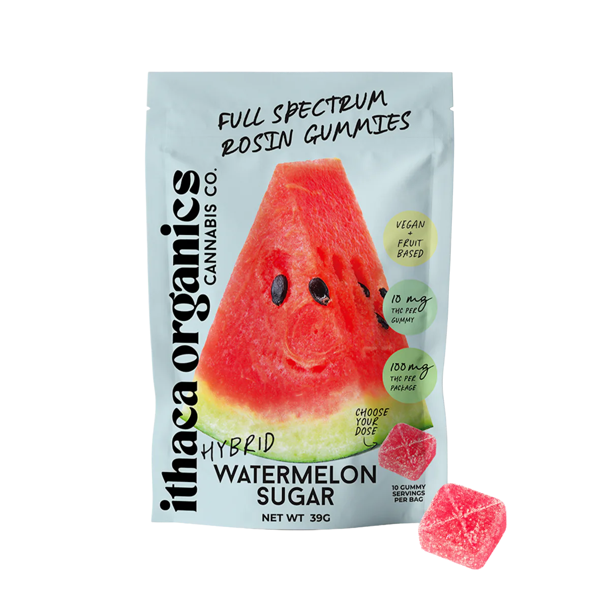 Ithaca Organics | Gummy | 10pk | 100mg | Rosin Watermelon Sugar