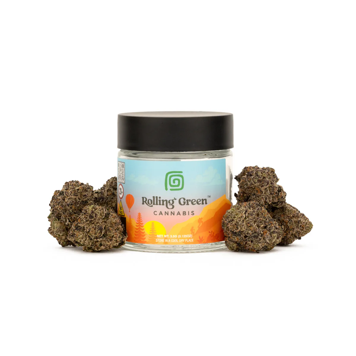 Rolling Green | Flower | Standard Jar | 3.5g | Jet Fuel