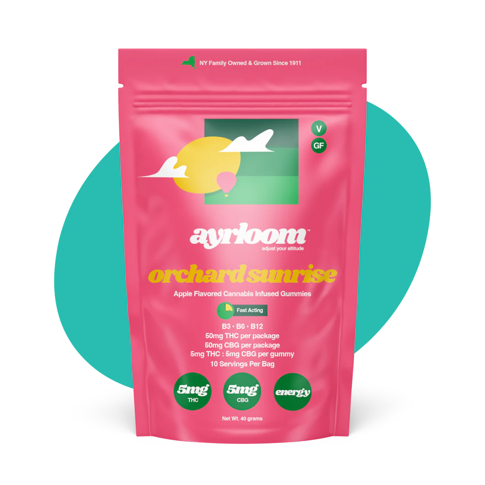 Gummies · 10mg 10pk ( 5THC:5CBG ) · Orchard Sunrise by ayrloom