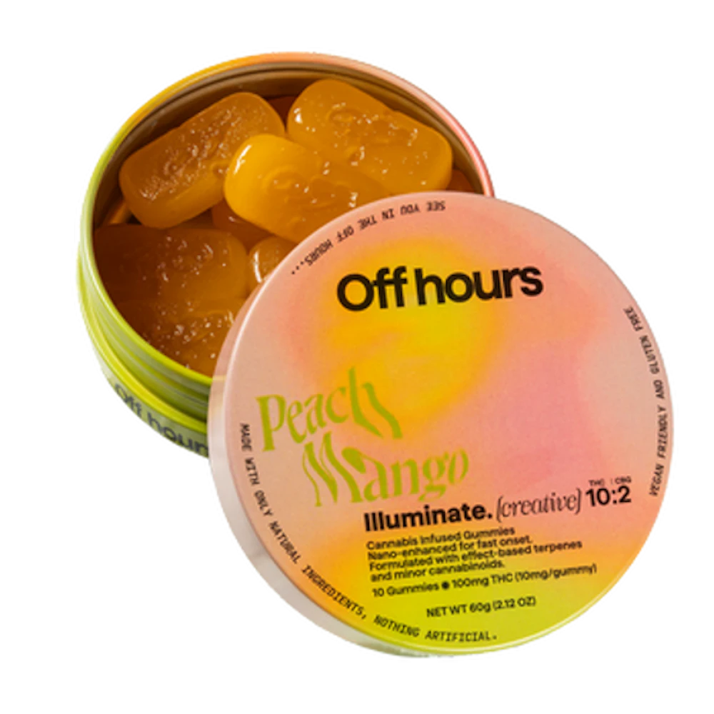 Gummies · 10mg 10pk · Peach Mango (Illuminate) by Off hours