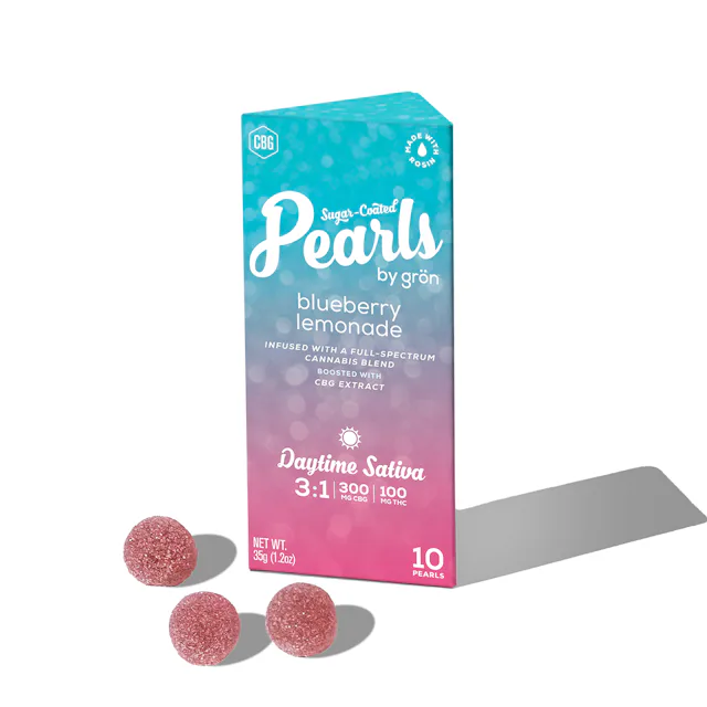 Gron | Gummy | 10pk | 100mg | 1:3 | Pearls Blueberry Lemonade