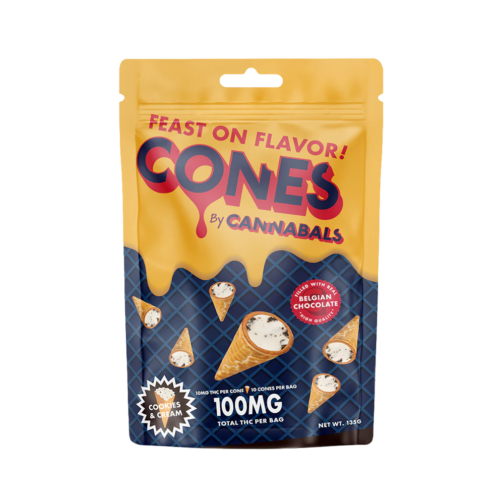 Cones · 100mg · Cookies & Cream by Cannabals