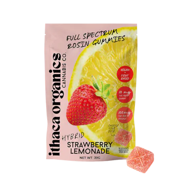 Ithaca Organics | Gummy | 10pk | 100mg | Rosin Strawberry Lemonade