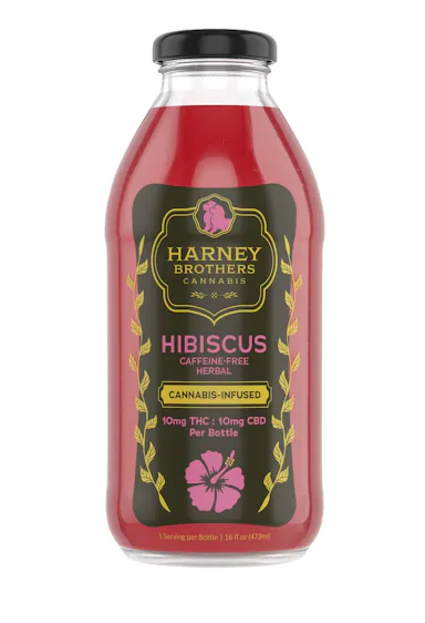 Harney Brothers | Glass Beverage | 10mg THC : 10mg CBD | Hibiscus Tea