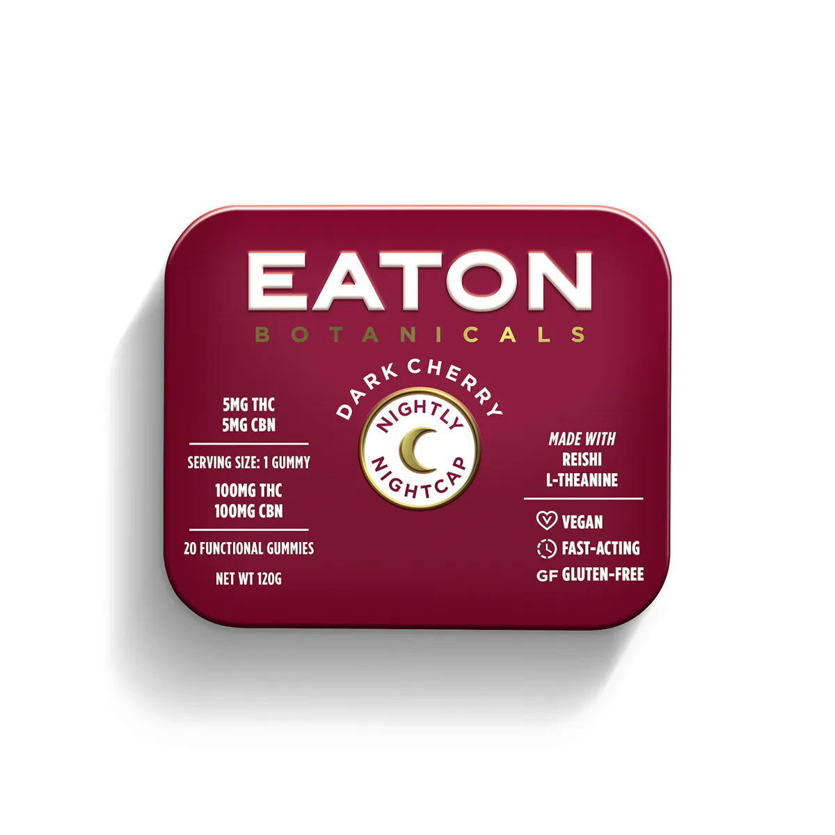 Eaton Botanicals | 20pk | 100mg | THC:CBN | SLEEP Nightly Nightcap Dark Cherry