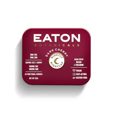 Eaton Botanicals | 20pk | 100mg | THC:CBN | SLEEP Nightly Nightcap Dark Cherry