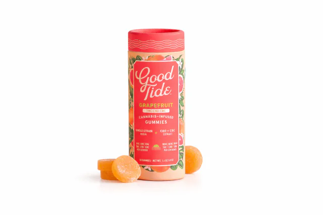 Good Tide | Gummy | 10pk | THC:CBD:CBC | Rosin BLISSFUL Grapefruit