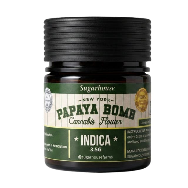 SUGARHOUSE FARMS - PAPAYA BOMB - 3.5G FLOWER - 3.5 G - 1/8oz in Albany