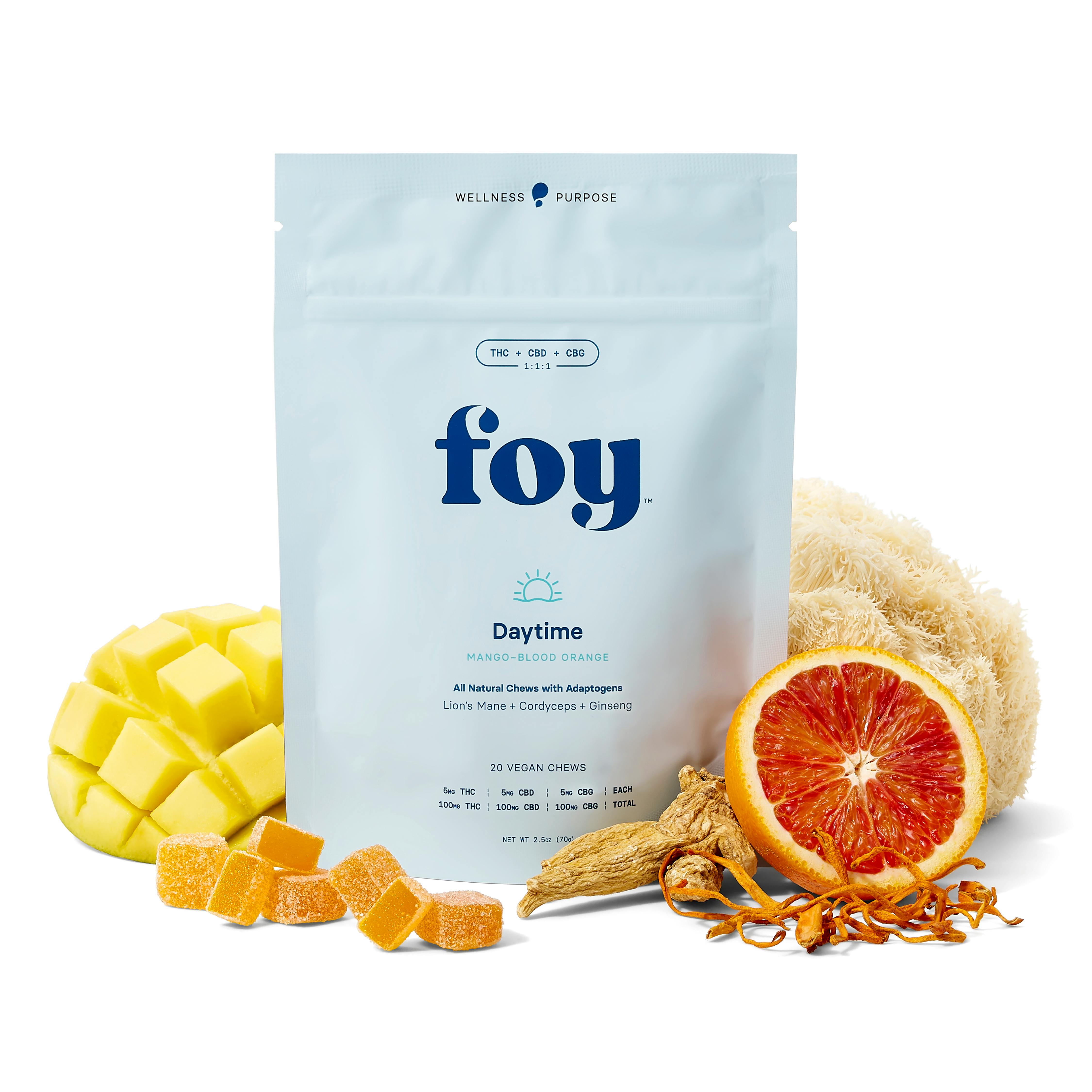 FOY | Daytime Mango | Gummies | 100mg