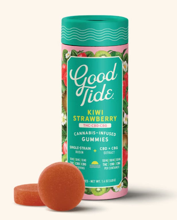 Kiwi Strawberry | 1:1:1 THC/CBD/CBG | Live Rosin 10pk/100mg