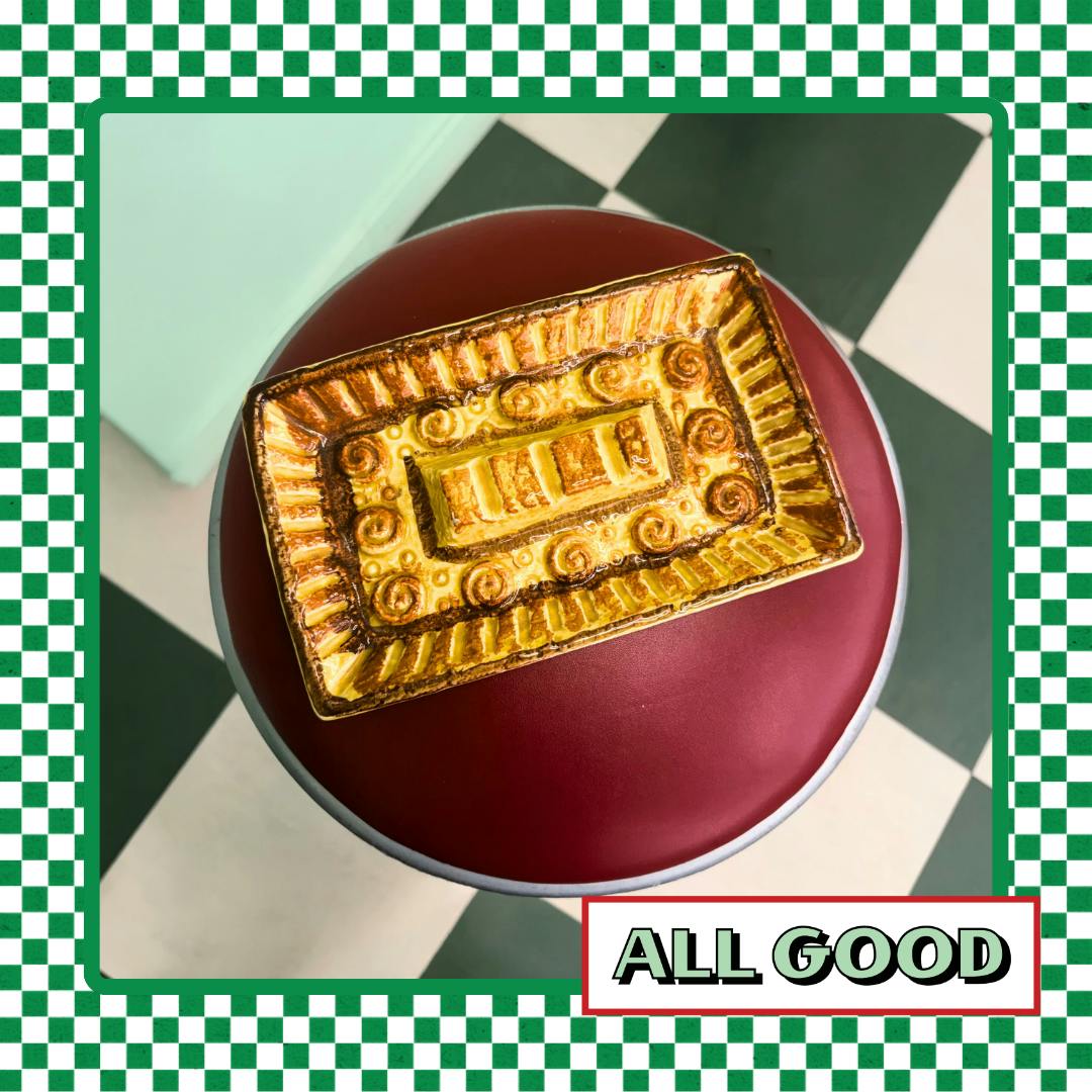 Antique Ashtray | Large | Yellow Rectangle