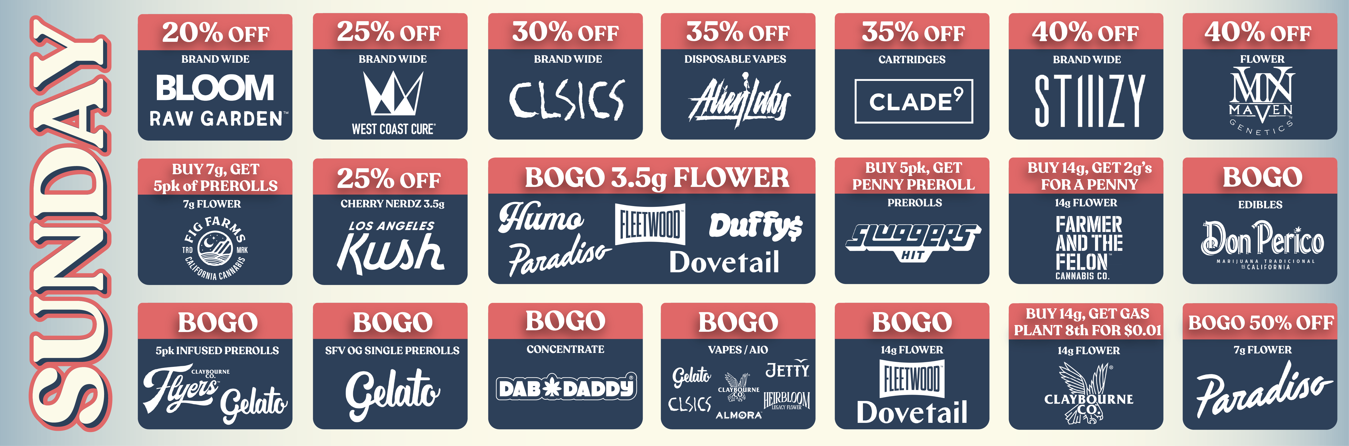 HIGHLAND PARK SUNDAY DEALS