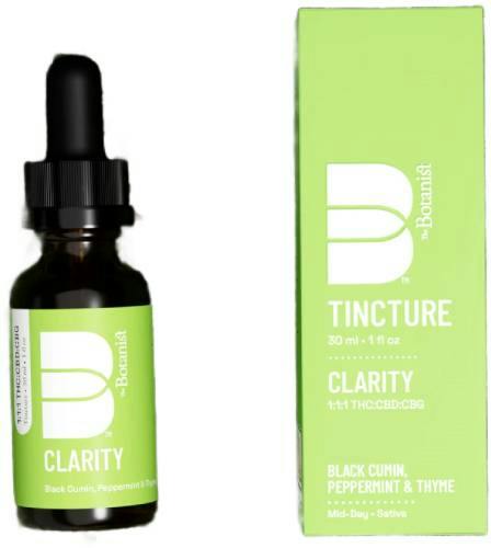 CLARITY 1:1:1 THC:CBD:CBG TINCTURE - 100mg | Tinctures | THE BOTANIST ...