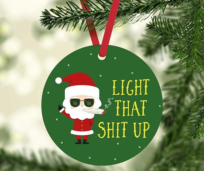 Funny Weed Ornaments