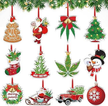 Acrylic Assorted Weed Ornaments