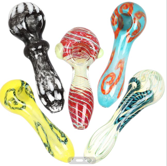 All Good | Glass Spoon Pipe | 3-4in | Assorted Colors