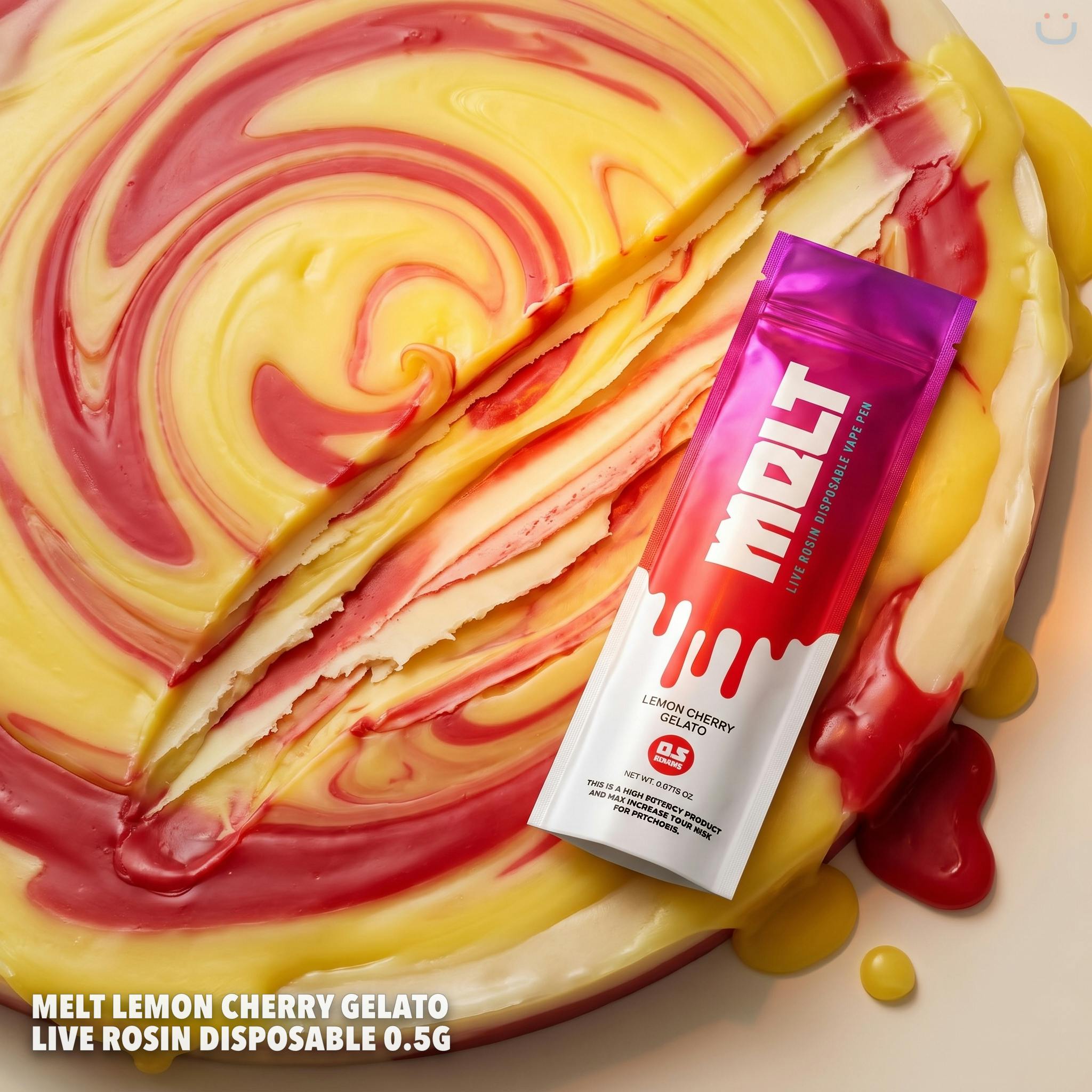 MELT LEMON CHERRY GELATO LIVE ROSIN DISPOSABLE 0.5G