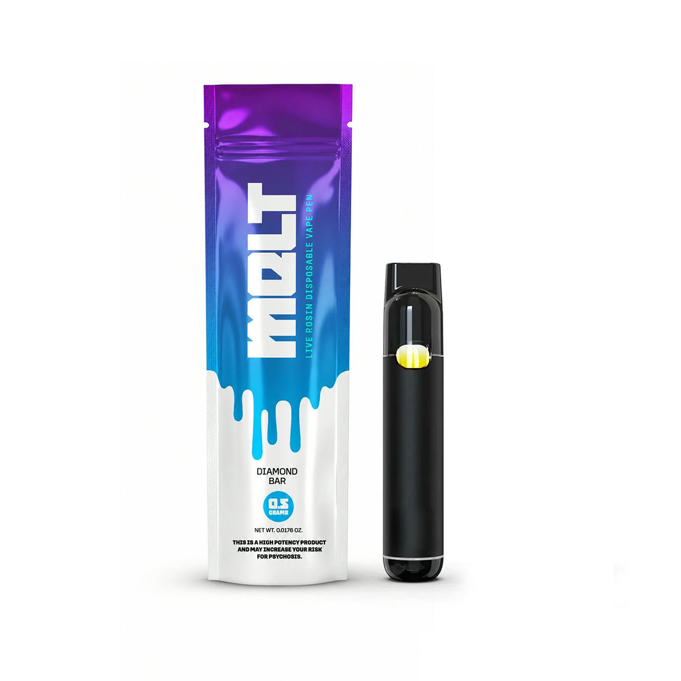 Melt Diamond Bar Live Rosin Vape 0.5G