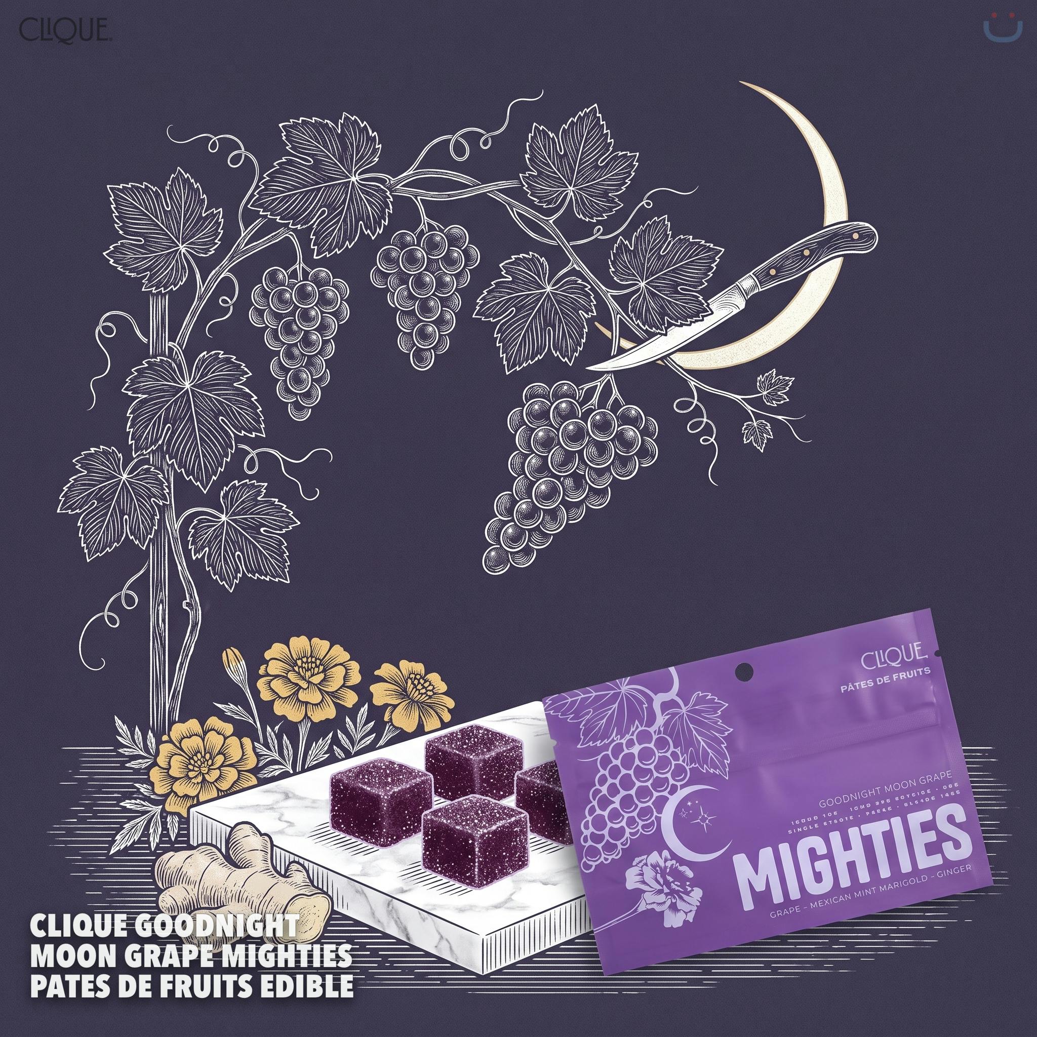 Clique Goodnight Moon Grape Mighties Pates De Fruits Edible