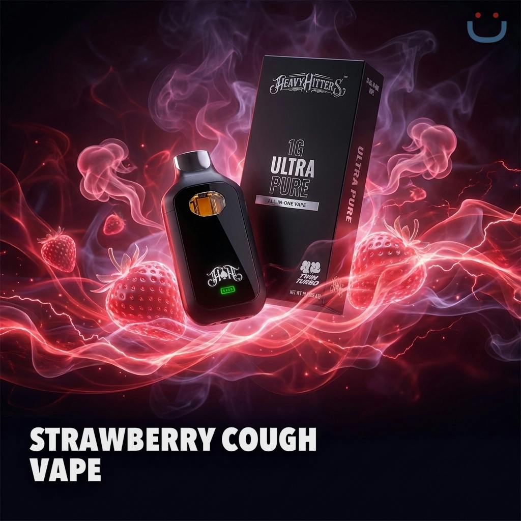 Heavy Hitters Strawberry Cough All In One Vape 1G