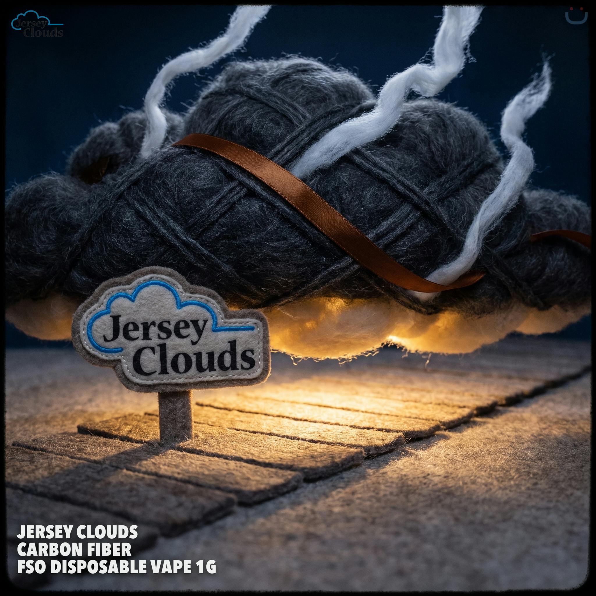 Jersey Clouds Carbon Fiber FSO Disposable Vape 1G