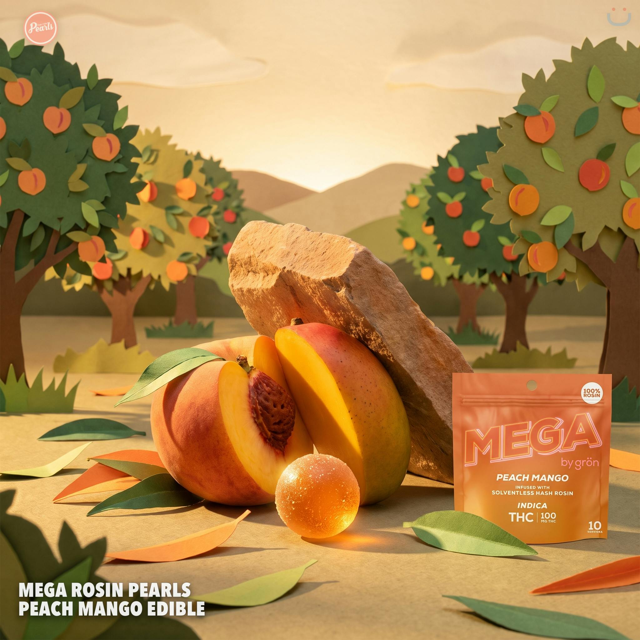 Mega Rosin Pearls Peach Mango Edible