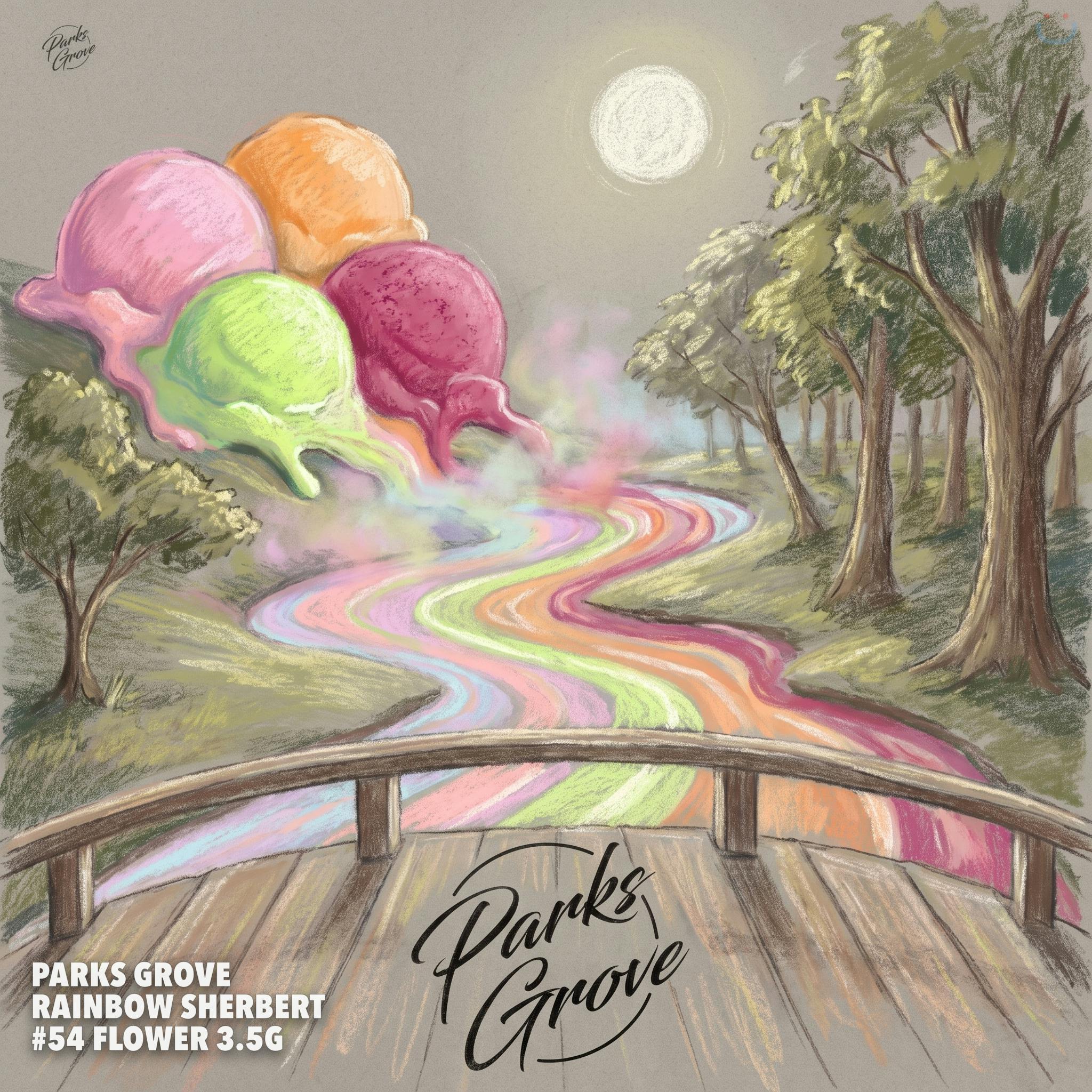 Parks Grove Rainbow Sherbert #54 Flower 3.5G