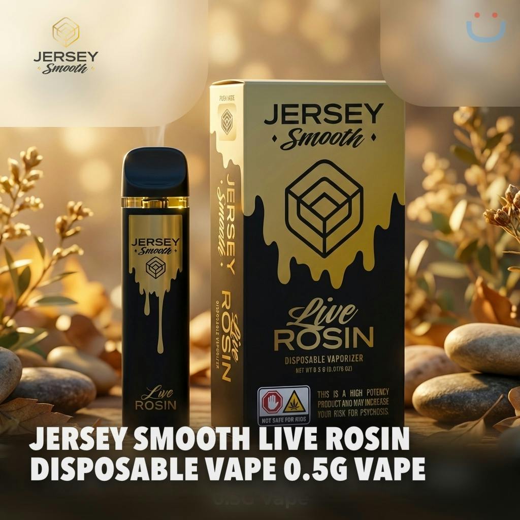 Jersey Smooth Live Rosin Disposable Vape 0.5G