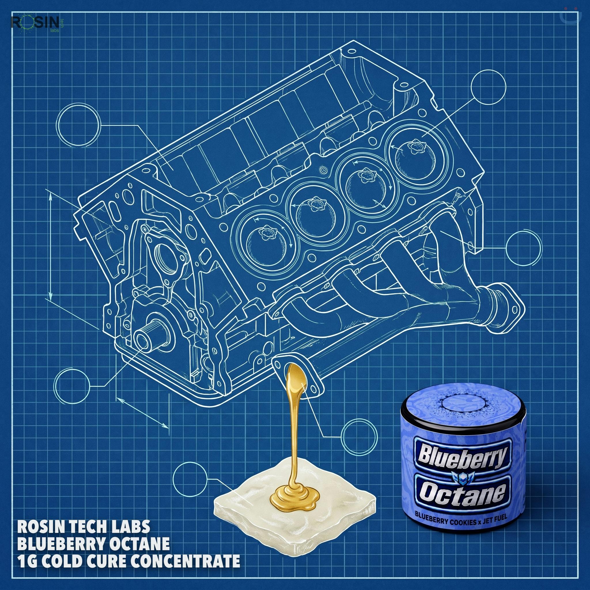 ROSIN TECH LABS Blueberry Octane 1G Cold Cure Concentrate