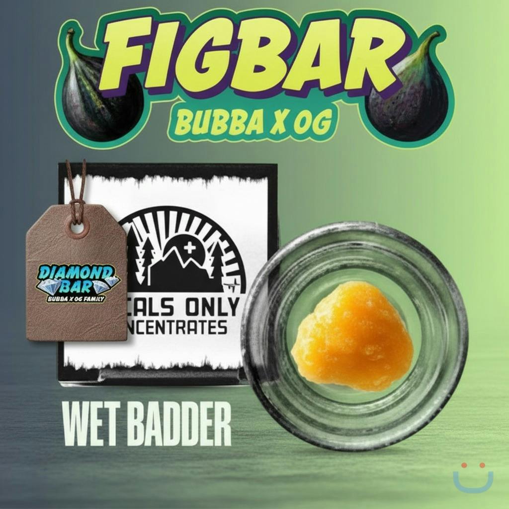 Locals Only Fig Bar Wet Badder Concentrate 1G