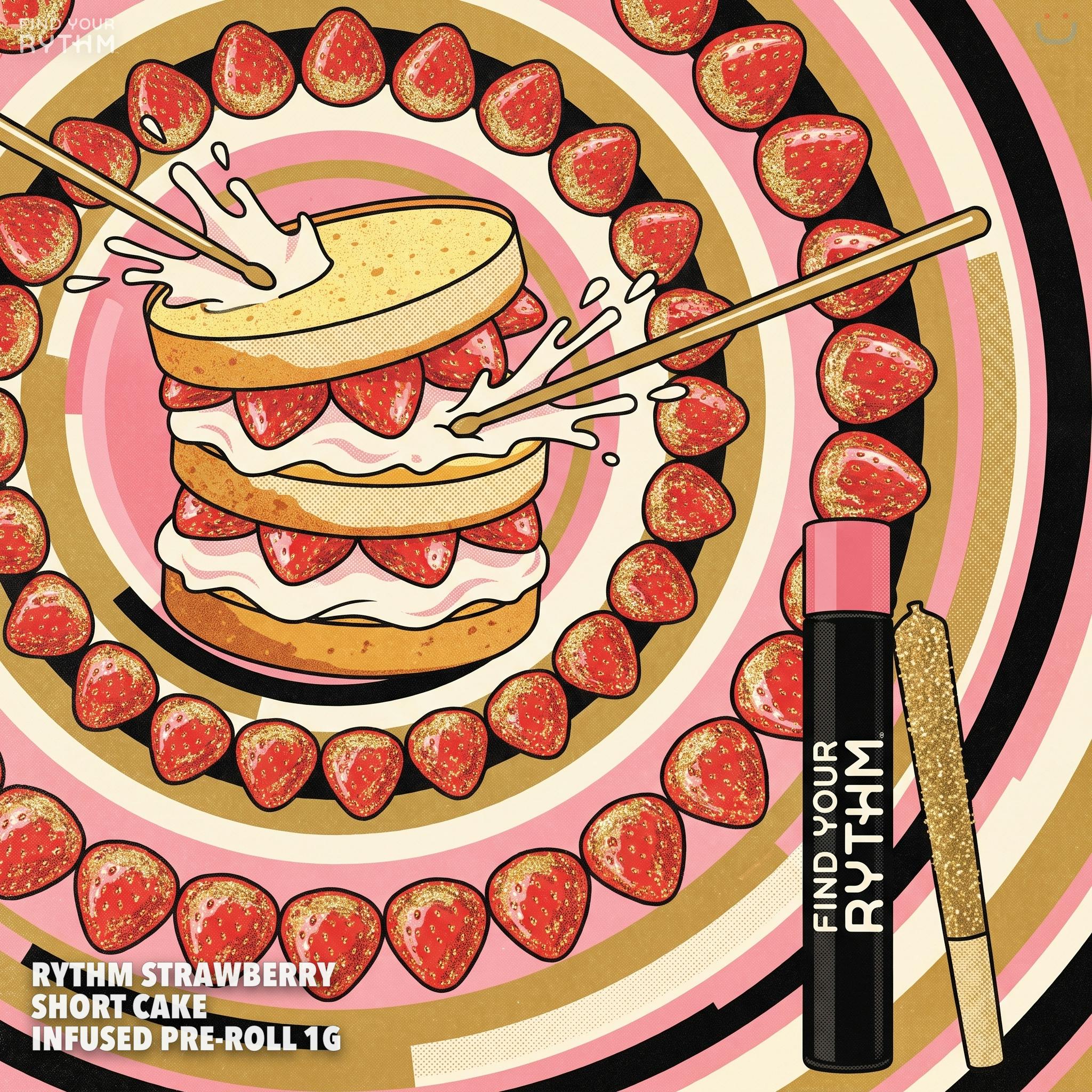 Rythm Strawberry Short Cake Infused Pre-roll 1G