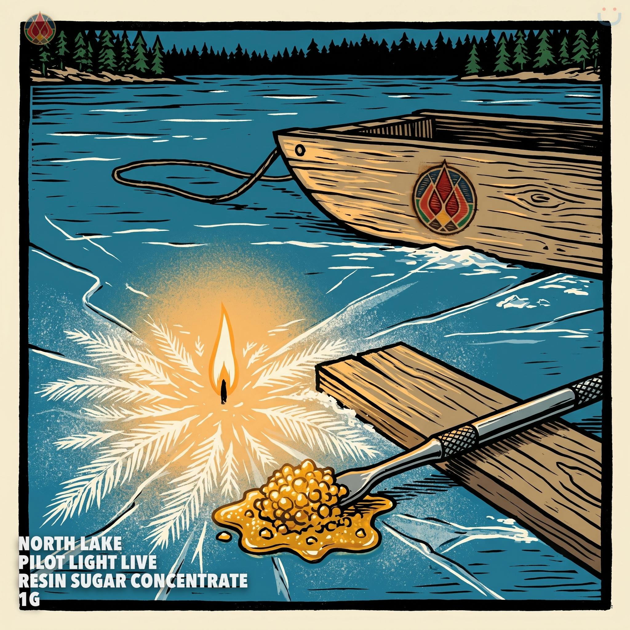 North Lake Pilot Light Live Resin Sugar Concentrate 1G