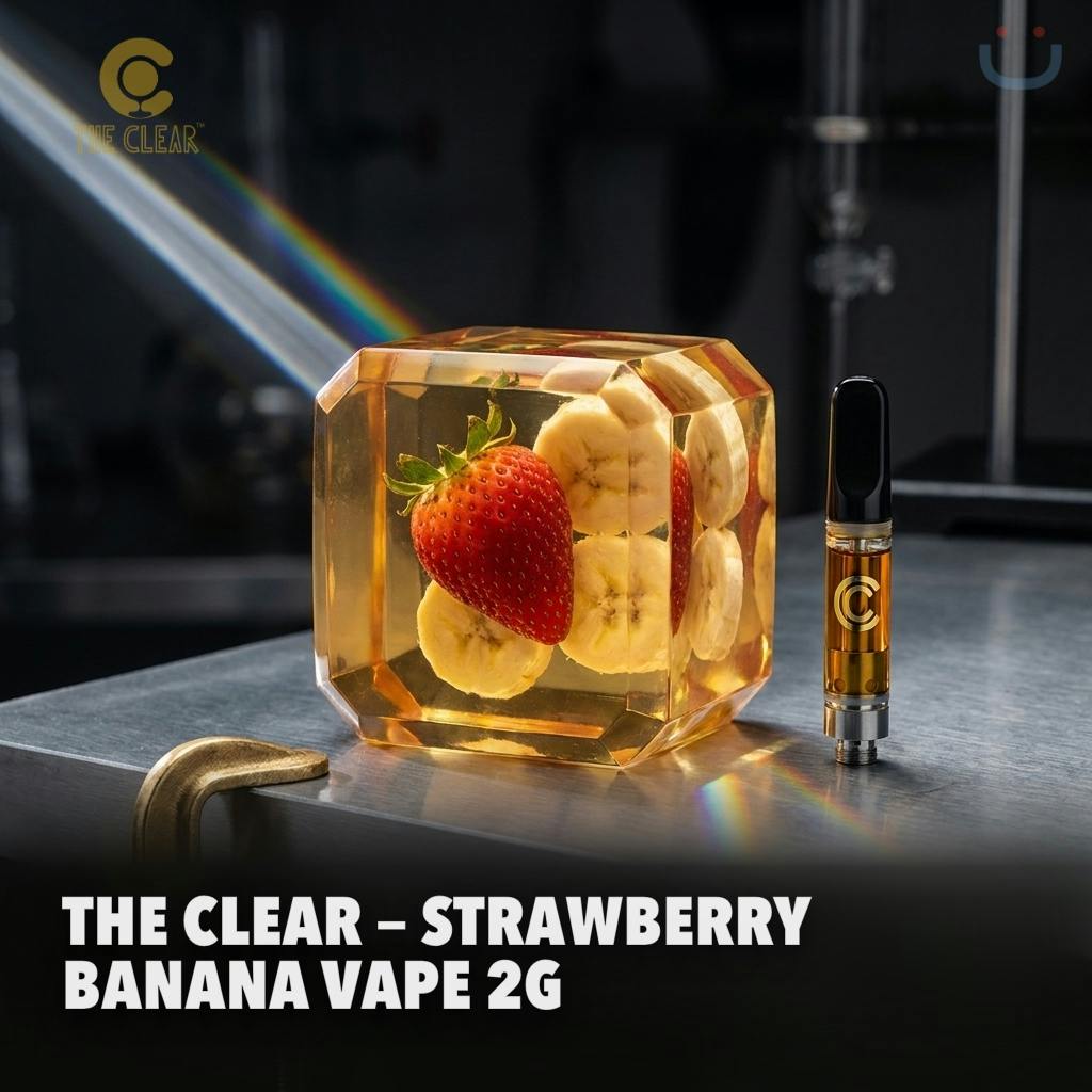 The Clear Strawberry Banana Vape 2G