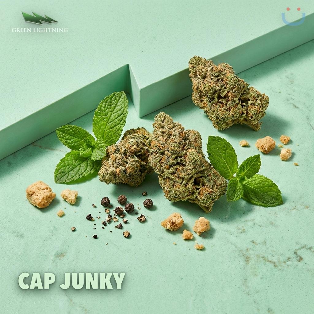 Green Lightning Cap Junky Flower 7G