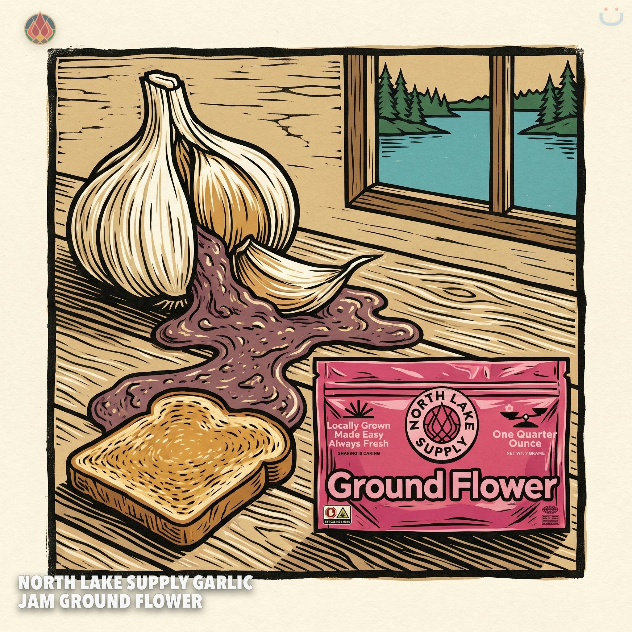 North Lake Supply Garlic Jam Ground Flower